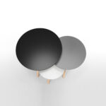 Set of 3 Orion Side Tables, Grey - Ảnh 3