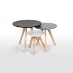 Set of 3 Orion Side Tables, Grey - Ảnh 4