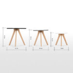 Set of 3 Orion Side Tables, Grey - Ảnh 8