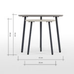 Lumberland Nesting Tables, Tonal Grey - Image 7