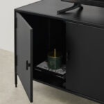 Solomon Wide TV Unit, Black - Ảnh 3