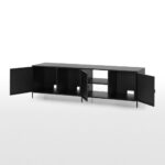Solomon Wide TV Unit, Black - Ảnh 4