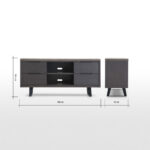 Boone TV Stand, Concrete resin top - Image 7