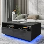 Bàn sofa đèn led MDF cao cấp BS03 - Image 2