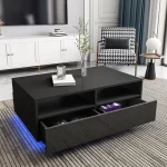 Bàn sofa đèn led MDF cao cấp BS03 - Image 3