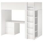 Giường gác xếp kèm bàn học cho trẻ