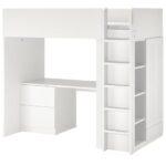 Giường gác xếp kèm bàn học cho trẻ