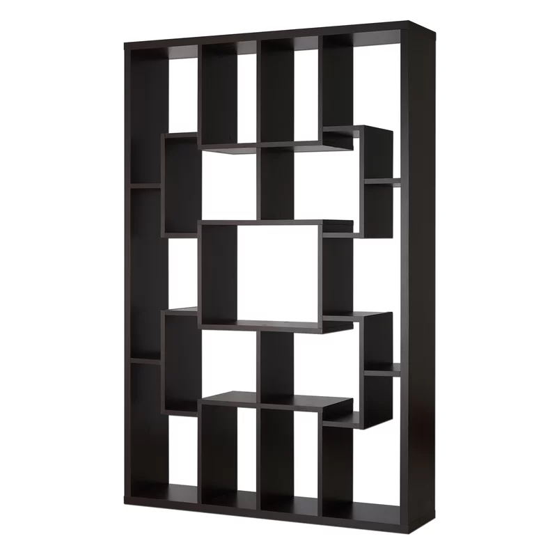 Lancashire+71.5''+H+x+46.5''+W+Geometric+Bookcase (2) Kệ trang trí hình học hiện đại KTT15 - Ảnh 1