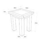 Bàn bên hông ghế sofa mẫu 05 - Ảnh 6