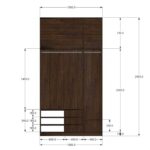 Tủ quần áo LBL-TQA005 phong cách Minimalism - Ảnh 7