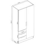 Tủ quần áo mẫu 22 - Image 4