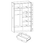 Tủ quần áo mẫu 49 - Image 3